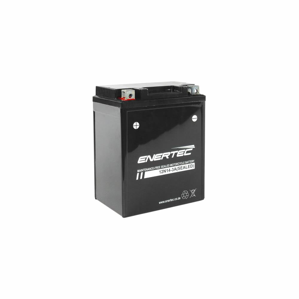 Batería Exide Moto 12V Conventional 12N14-3A. 14Ah - 130A(EN) 12V.  (135x90x165mm) - VT BATTERIES