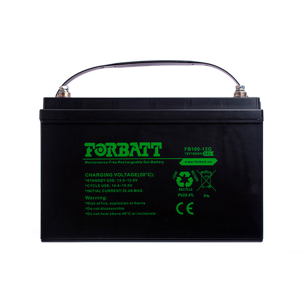 12V 100Ah VRLA GEL Forbatt Household and Security Battery