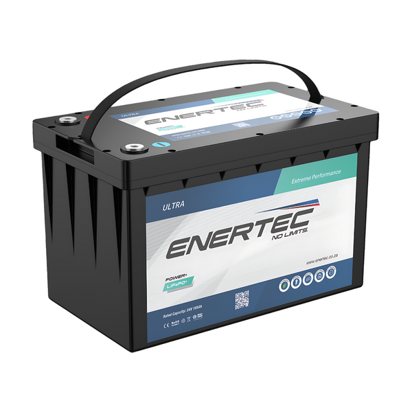 Enertec 12.8V 210Ah Marine, Industrial, and Inverter Power+ Series Lithium Battery