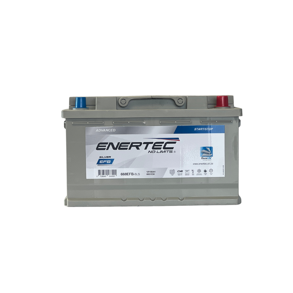 668EFB-BLS 12V 80Ah Enertec Silver Lead-Acid Automotive Battery ...