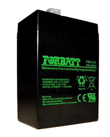 SigmasTek 6 Volt 4.5Ah AGM Battery – Replacement For National Battery NB6-4.5