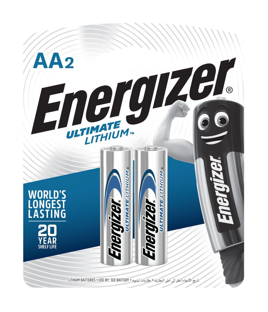 Buy Energizer Ultimate Lithium AA Batteries 2 Pack, Batteries